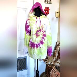 Vans off the wall graphic tie dye hoodie